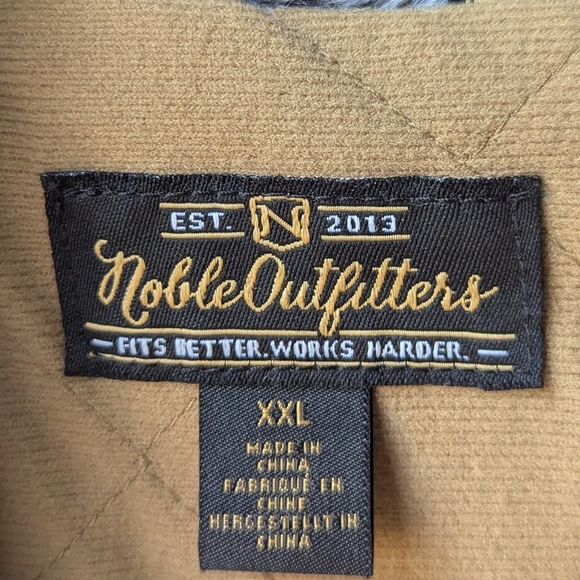 Noble Outfitters Canvas Vest Burgundy Red Size XXL - Picture 3 of 10